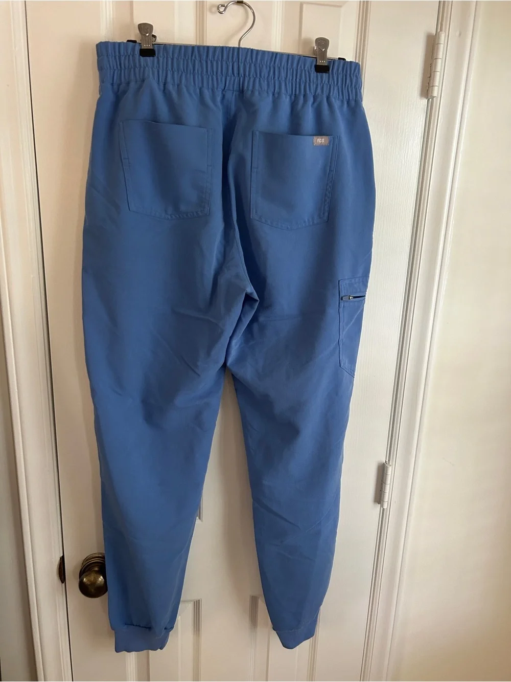 Elastic-Waist Figs Scrubs Jogger Pants